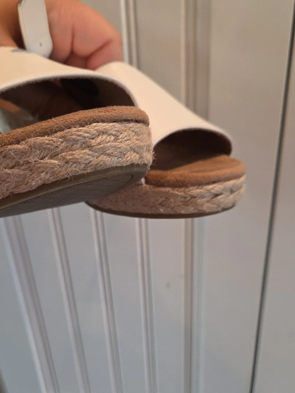 Style & Co. White Espadrille Wedge Sandals
